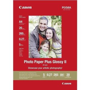 Papel Fotografico Canon PP-201 5X5 40HOJAS + Marco Fotos 13X13CM + Cube PK