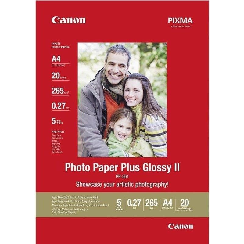 Papel Fotografico Canon PP-201 5X5 40HOJAS + Marco Fotos 13X13CM + Cube PK