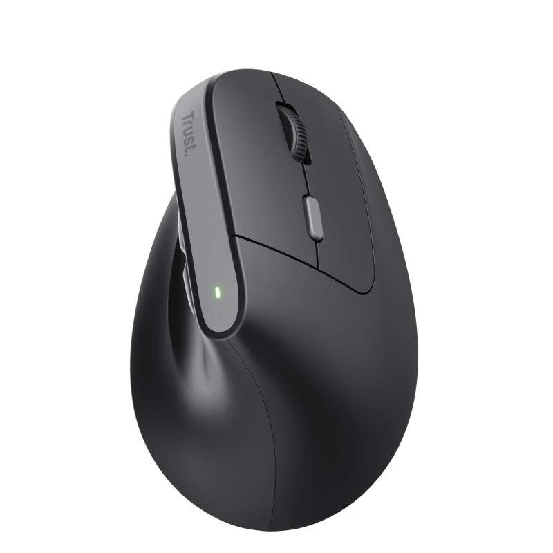Ratón Trust Bayo Ii Ergonómico Eco 2400 DPI Wireless Recargable Black