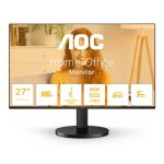 Monitor AOC 27 100HZ QHD 2K Multimedia Ergo USB-C HDMI Black