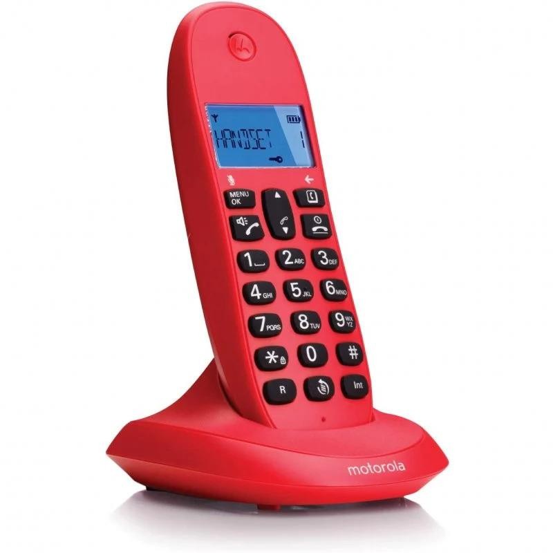 Teléfono Motorola C1001 Lb+ Dect Wireless Cereza Teléfono Motorola C1001 Lb+ Dect Wireless Cereza