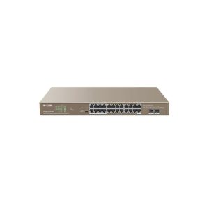 Switch Ip-com 24 Puertos Gigabit PoE 2 Sfp Rack