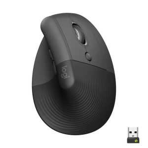 Ratón Logitech Lift Vertical Wireless Ergonomic 4000DPI 6 Botones Black