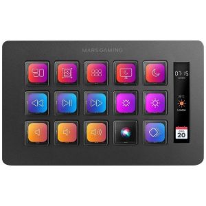 Stream Deck Mars Gaming 15 Teclas Personalizables Pantalla LCD Black