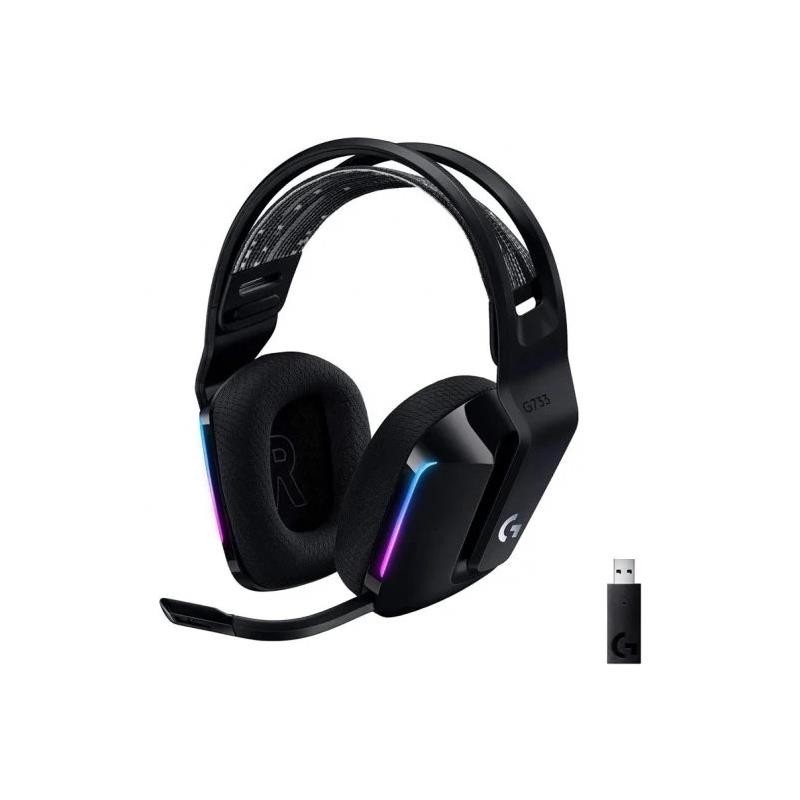 Auriculares + Micrófono Logitech Gaming G733 RGB Wireless Black