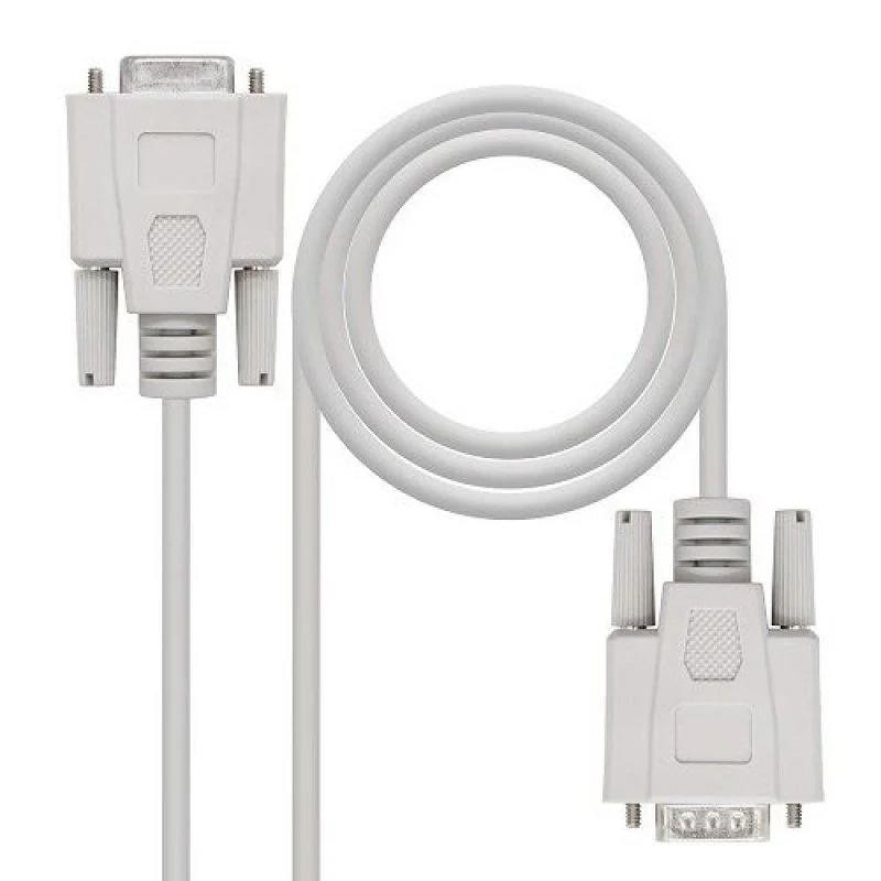 Cable Serie Nanocable RS232 DB9/M - DB9/H 3M White