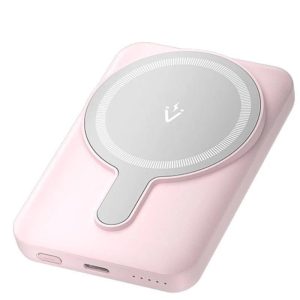 Powerbank Vention 5000MAH 20W Wireless Smartphone Magnetic Rose