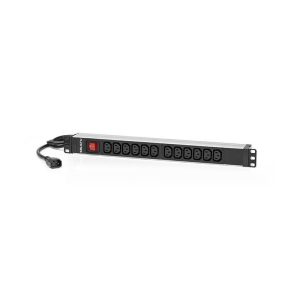 Pdu Tipo Regleta Salicru de 12 Tomas C13/C14 con Interruptor