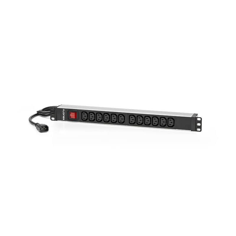 Pdu Tipo Regleta Salicru de 12 Tomas C13/C14 con Interruptor