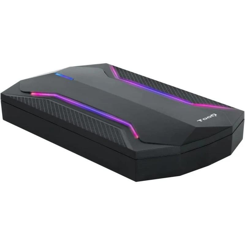 Caja Externa TooQ Gaming 2.5 SSD SATA USB RGB Black Caja Externa TooQ Gaming 2.5 SSD SATA USB RGB Black