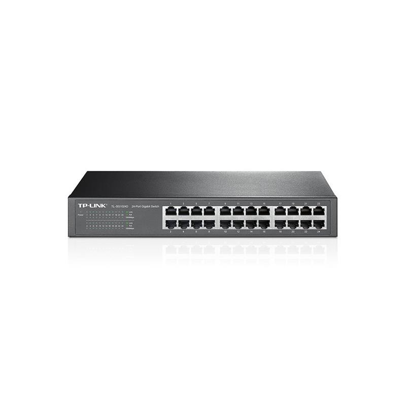 Switch TP-Link Gigabit 24 Puertos TL-SG1024D Switch TP-Link Gigabit 24 Puertos TL-SG1024D