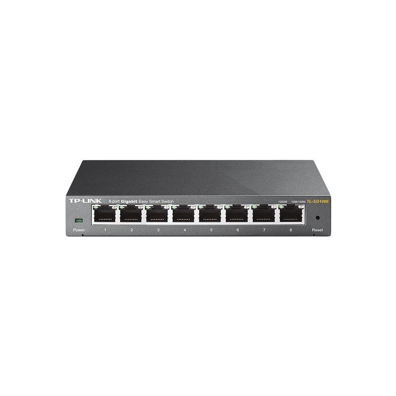 Switch TP-Link Gigabit 8 Puertos TL-SG108E Metalico Semigestionable