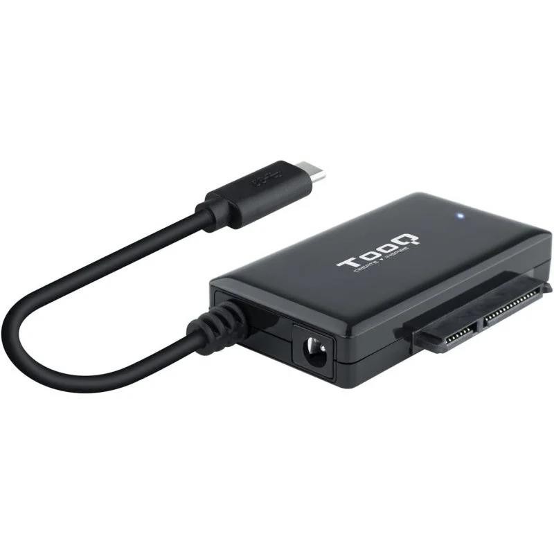 Adaptador USB 3.0 USB-C TooQ Disco Duro SATA 2.5/3.5 Alimentador Black Adaptador USB 3.0 USB-C TooQ Disco Duro SATA 2.5/3.5 Alimentador Black