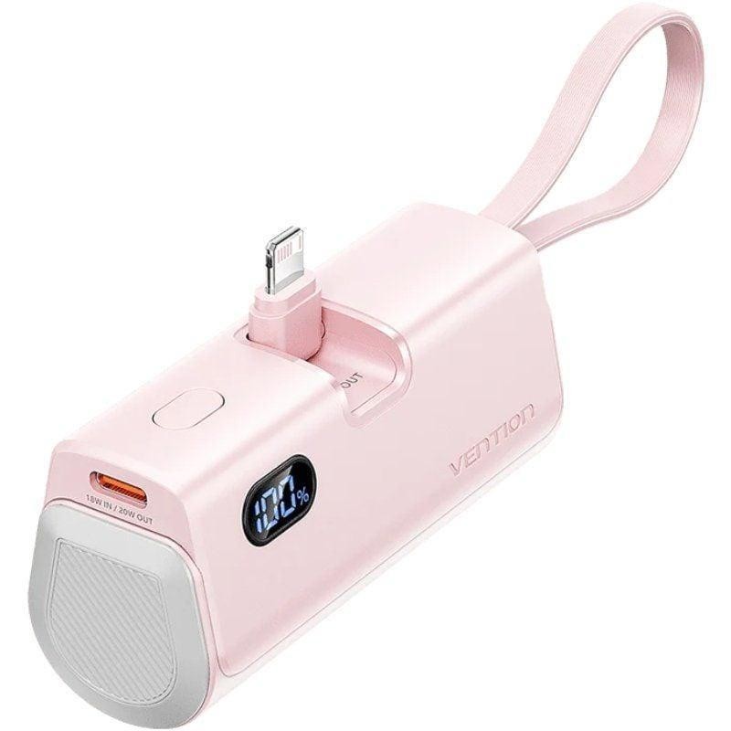 Powerbank Vention 4800MAH 2XUSB-C + Lightning Plegable 22.5W Rose Powerbank Vention 4800MAH 2XUSB-C + Lightning Plegable 22.5W Rose