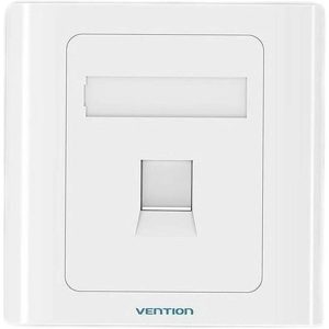 Roseta de Pared Vention RJ45 CAT.6 Utp 1 Toma White