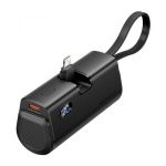 Powerbank Vention 4800MAH USB-C + Lightning Plegable 22.5W Black