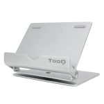 Soporte TooQ Sobremesa para Smartphone/Tablet 10 Inclinable/360º Silver