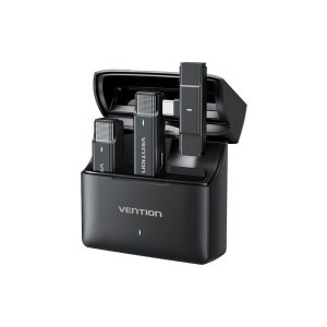 Micrófono Vention USB-C Lavalier 2 Microfonos Pinza Wireless