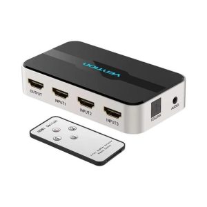 Duplicador Vention 3XHDMI Hembra - HDMI Macho X1 Audio Silver/Black