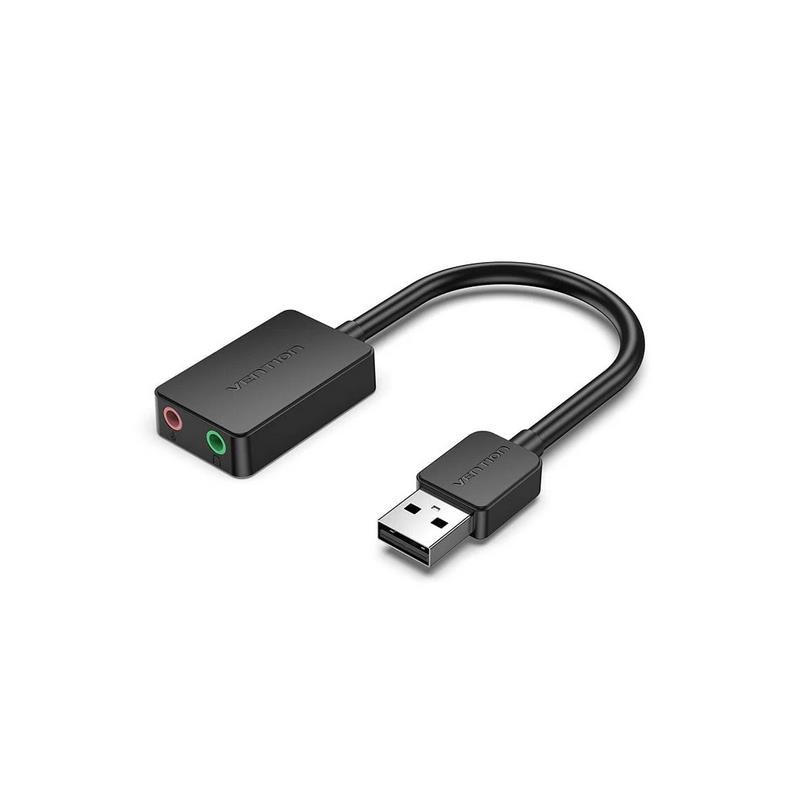 Tarjeta de Sonido 2.1 Vention Usb-a Jack 3.5MM Black Tarjeta de Sonido 2.1 Vention Usb-a Jack 3.5MM Black