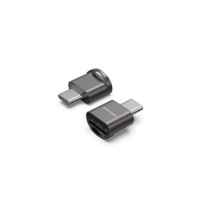Lector de Tarjetas Externo Vention USB-C MicroSD Black