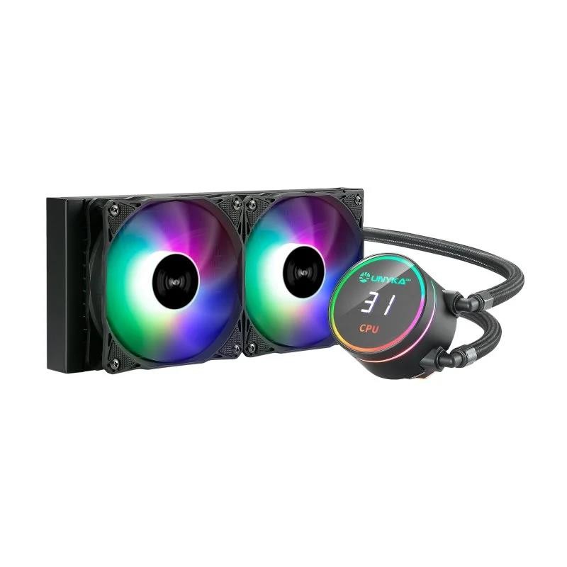 Refrigeración Liquida CPU Unykach Aquastorm RGB 240MM Black