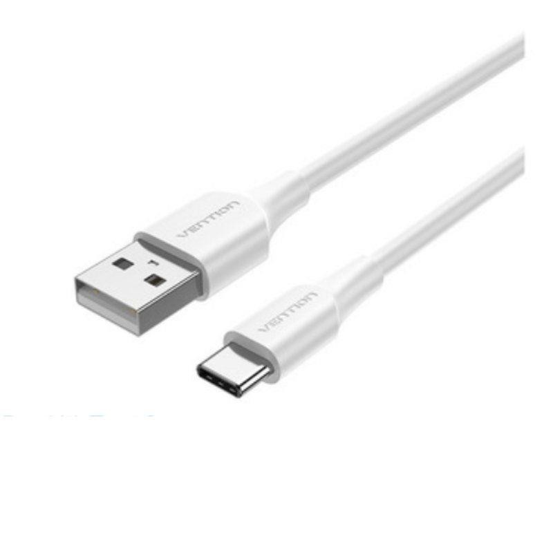 Cable Vention Usb-a/M - USB-C/M 3A 480MBPS 60W 1.5M White