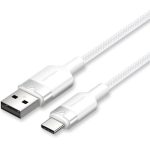 Cable Vention Usb-a 2.0 - USB-C 3A 2M Aluminio White