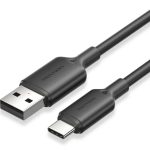Cable Vention Usb-a 2.0 - USB-C 3A 2M Black