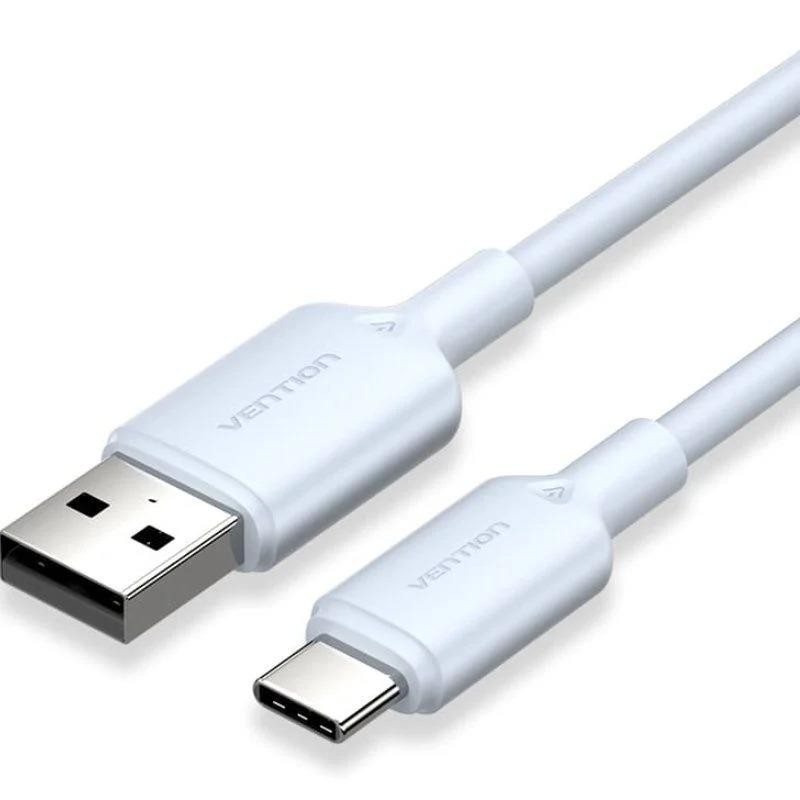 Cable Vention Usb-a - USB-C 3A 60W 2M Trenzado Blue