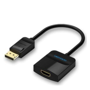 Cable Conversor Vention DisplayPort/M - HDMI/H 15CM Black