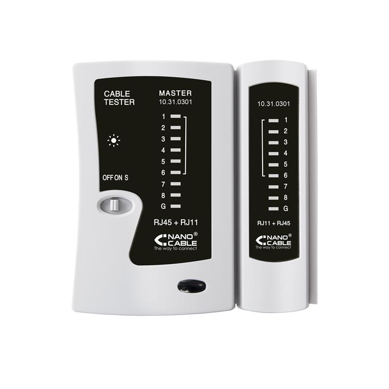 Comprobador Cables Nanocable Multi RJ11/RJ12/RJ45 Comprobador Cables Nanocable Multi RJ11/RJ12/RJ45