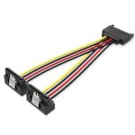 Cable Alimentación Vention SATA/M - 2X SATA/H 15CM