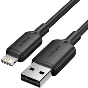Cable Vention Usb-a 2.0 - Lightning 2.4A 1M Black