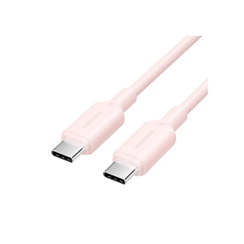 Cable USB-C 2.0 Vention Tipo USB-C/M - USB-C/M 3A 2M Rose