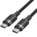 Cable USB-C Vention Tipo USB-C/M - USB-C/M 3A 60W 2M Aluminio Black