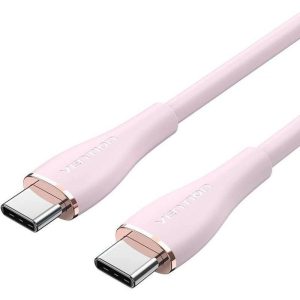 Cable USB-C Vention Tipo USB-C/M - USB-C/M 480MBPS 5A 100W 1.5M Rose
