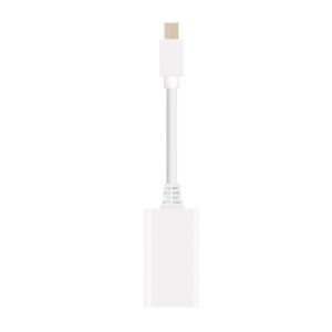Adaptador Nanocable Mini DP a HDMI Mini DP/M-hdmi/H White 15CM