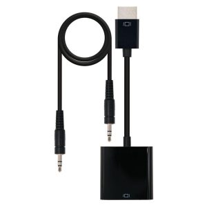 Cable Conversor HDMI a M-svga 10CM Black + 1M