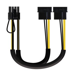 Cable Alimentación Tarjeta Grafica Nanocable X2 Molex/M - 6+2 Pin/M 20CM