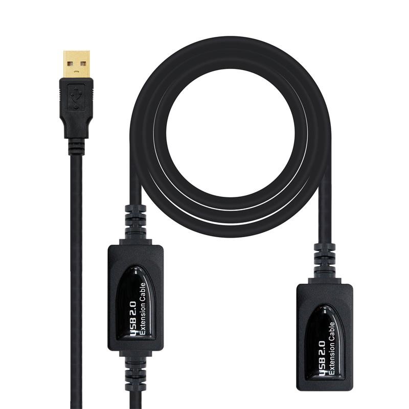 Cable USB Alargador AM/Ah 10M Amplificador Nanocable