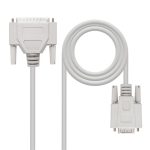 Cable Serie Null Modem DB9/H-DB25/M 1.8M Nanocable