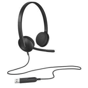 Auriculares+ Micrófono Logitech H340 USB Black