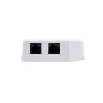 Roseta de Pared Nanocable 2XRJ45 CAT.6 Utp White