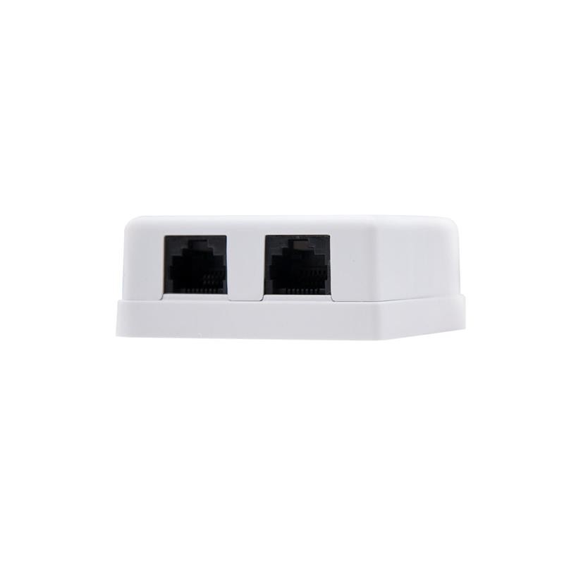 Roseta de Pared Nanocable 2XRJ45 CAT.6 Utp White Roseta de Pared Nanocable 2XRJ45 CAT.6 Utp White
