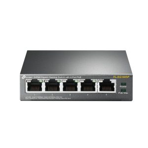 Switch TP-Link Gigabit 5 Puertos 4 PoE TL-SG1005P