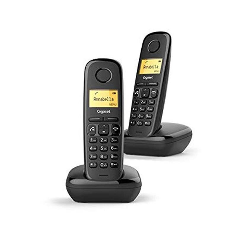 Teléfono Gigaset A270 Black Duo