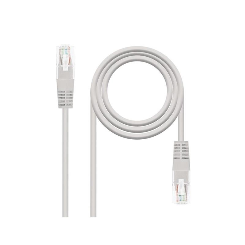 Cable de Red CAT.5E Utp Flex 0.25M Grey