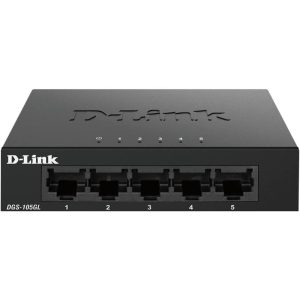 Switch D-Link Gigabit 5 Puertos DGS-105L Metalico