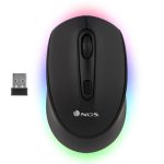 Ratón NGS Smog Multidevice Wireless Bluetooth Recargable LED Black